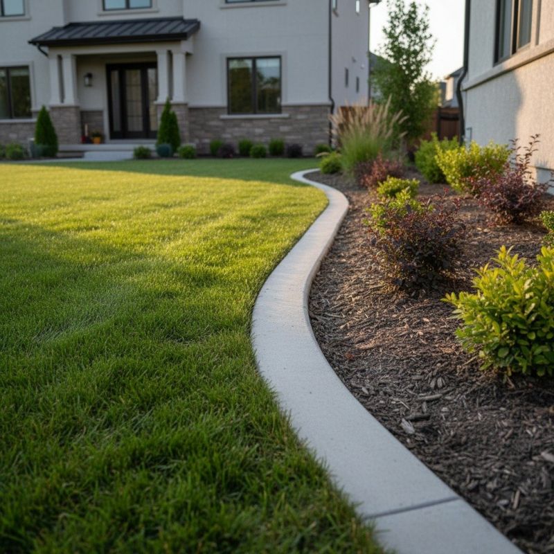 Lawn Curbing Installation detail